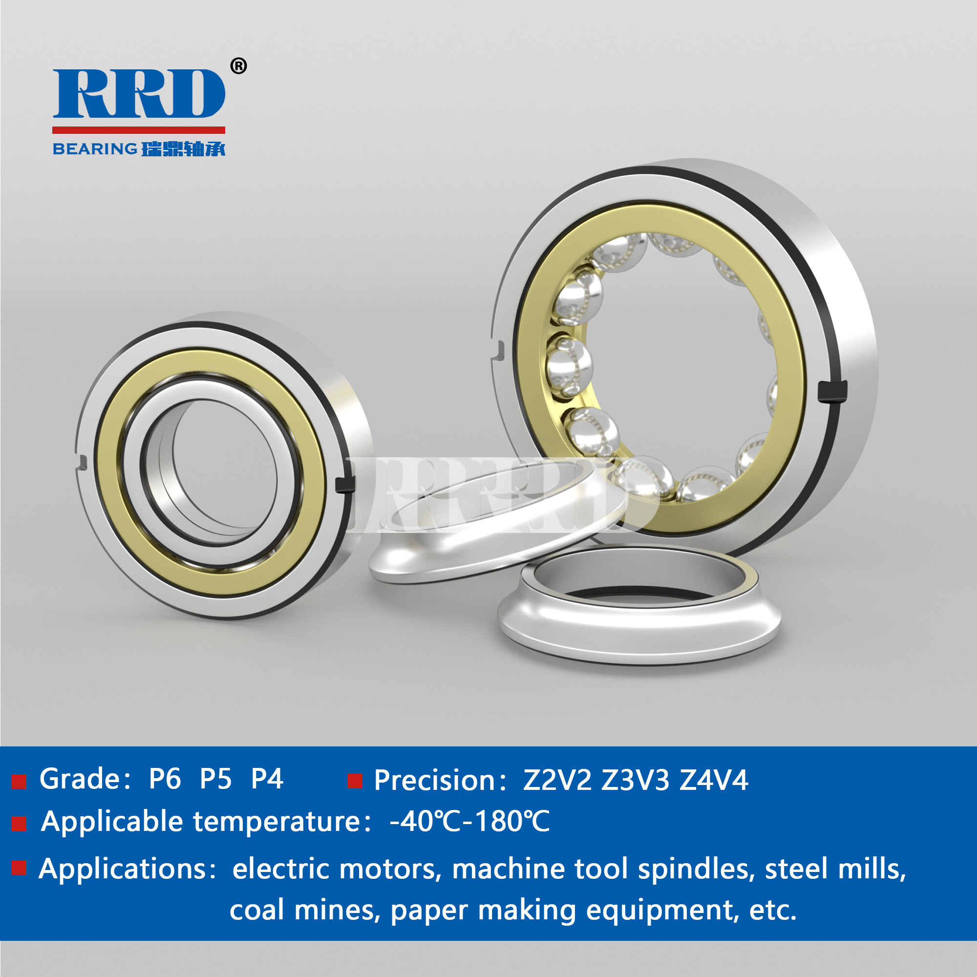 QJ Angular contact ball bearings