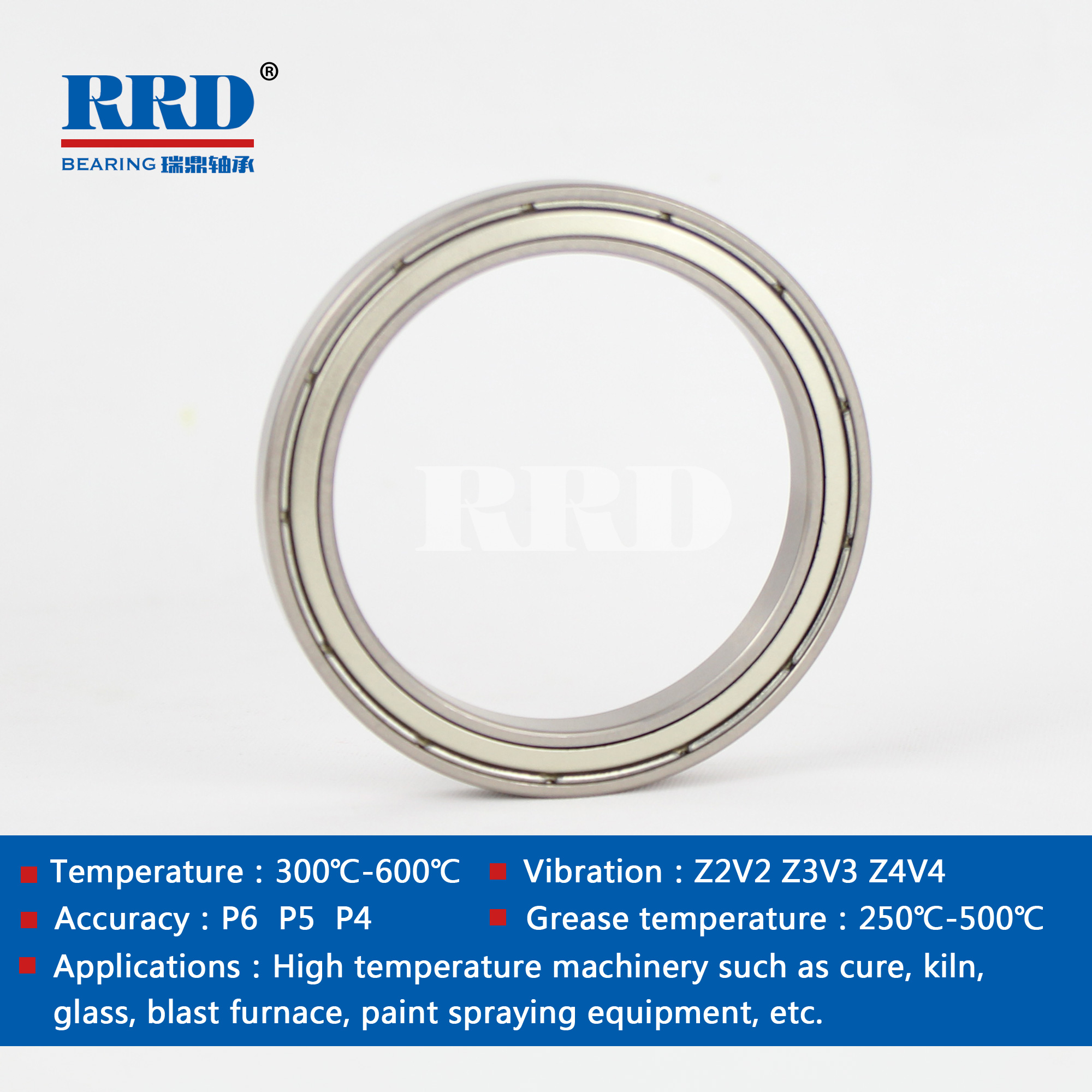 High temperature thin-walled bearings 