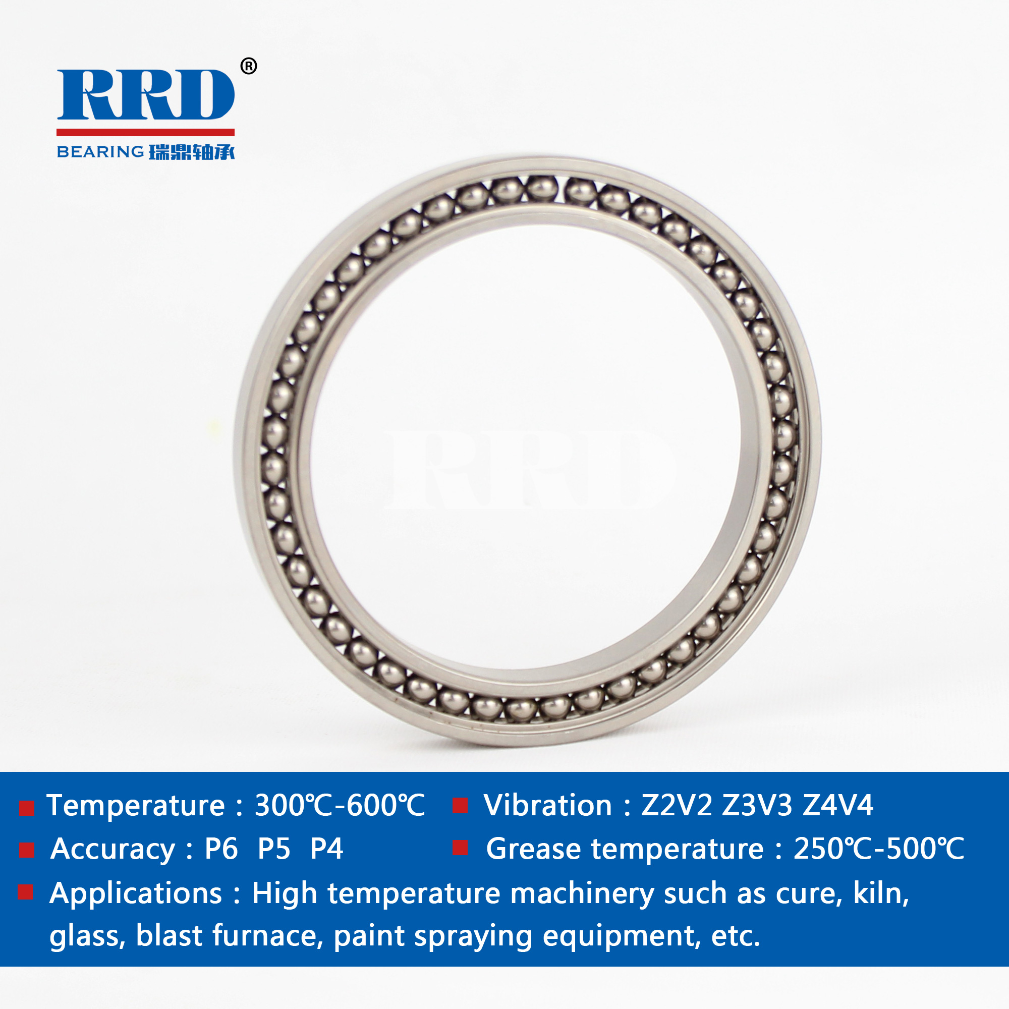 High temperature thin-walled bearings 